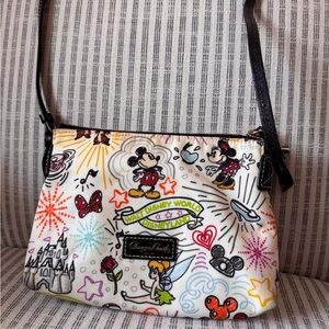 Disney Multicolor Mickey Mouse Crossbody Bag